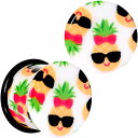 ボディキャンディー ボディピアス アメリカ 日本未発売 ウォレット Body Candy 9/16” 2Pc Ear Plugs White Acrylic C...