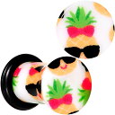 ボディキャンディー ボディピアス アメリカ 日本未発売 ウォレット Body Candy 2G 2Pc Ear Plugs White Acrylic Cool...