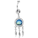ボディキャンディー ボディピアス アメリカ 日本未発売 ウォレット Body Candy Steel Clear Accent Brilliant Blue M...