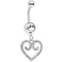 ボディキャンディー ボディピアス アメリカ 日本未発売 ウォレット Body Candy 316L Stainless Steel Clear Accent N...