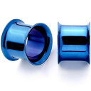 ボディキャンディー ボディピアス アメリカ 日本未発売 ウォレット Body Candy 2Pc Blue Anodized Steel 11mm Double...