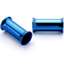 ボディキャンディー ボディピアス アメリカ 日本未発売 ウォレット Body Candy 2Pc Blue Anodized Steel 4mm Double ...
