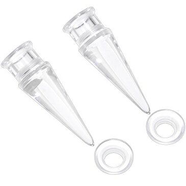 ボディキャンディー ボディピアス アメリカ 日本未発売 ウォレット 【送料無料】Body Candy 2 in 1 Ear Gauges Stretching Kit Pair of Tapers Clear Acrylic Screw Fit Ear Gauge Plug Set 00 Gボディキャンディー ボディピアス アメリカ 日本未発売 ウォレット