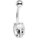 ボディキャンディー ボディピアス アメリカ 日本未発売 ウォレット Body Candy Steel Clear Accent Sugar Skull Mask...