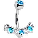 ボディキャンディー ボディピアス アメリカ 日本未発売 ウォレット Body Candy Steel Clear Brilliant Blue Accent S...