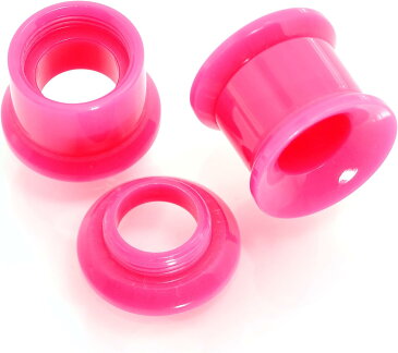 ボディキャンディー ボディピアス アメリカ 日本未発売 ウォレット 【送料無料】Body Candy Pink Acrylic 2 in 1 Interchangeable Screw Fit Ear Gauge Plug and Taper Set 00 Gaugeボディキャンディー ボディピアス アメリカ 日本未発売 ウォレット