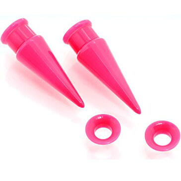 ボディキャンディー ボディピアス アメリカ 日本未発売 ウォレット 【送料無料】Body Candy Pink Acrylic 2 in 1 Interchangeable Screw Fit Ear Gauge Plug and Taper Set 00 Gaugeボディキャンディー ボディピアス アメリカ 日本未発売 ウォレット