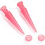 ܥǥǥ ܥǥԥ ꥫ ̤ȯ å Body Candy Pink Acrylic 2 in 1 Glow in Dark Interchangeable Screw Fit Ear Gauge Plug and Taper Set 4 Gaugeܥǥǥ ܥǥԥ ꥫ ̤ȯ å