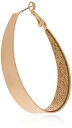 ゲス ピアス アメリカ 日本未発売 ブランド Guess Large Oval Glitter Gold Hoop Earringsゲス ピアス アメリカ 日本未発売 ブランド