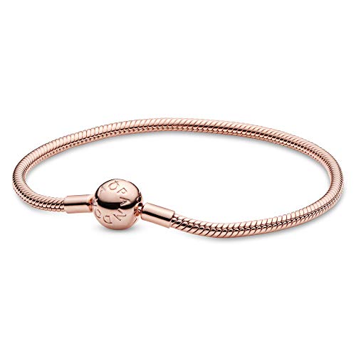 パンドラ ブレスレット チャーム アクセサリー ブランド Pandora Moments Snake Chain Bracelet - Compatible Moments Charms - Gold Charm Bracelet for Women - Features Shine - Gift for Her - 8.3"パンドラ ブレスレット チャーム アクセサリー ブランド