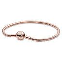 パンドラ ブレスレット チャーム アクセサリー ブランド Pandora Moments Snake Chain Bracelet - Compatible Moments Charms - Gold Charm Bracelet for Women - Features Shine - Gift for Her - 8.3