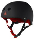 ヘルメット スケボー スケートボード 海外モデル 直輸入 1311 Triple Eight Sweatsaver Liner Skateboarding Helmet, Black Rubber w/ Red, Smallヘルメット スケボー スケートボード 海外モデル 直輸入 1311