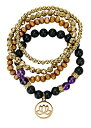 SPUNKYsoul ブレスレット アクセサリー ブランド かわいい SPUNKYsoul Lotus New Beginnings Bracelet Hematite Amethyst and Lava for healing Stack Bracelet Set CollectionSPUNKYsoul ブレスレット アクセサリー ブランド かわいい