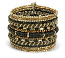 SPUNKYsoul ブレスレット アクセサリー ブランド かわいい SPUNKYsoul New! Boho Metal Black and Gold Cuff Bangle Bracelets for Women l Collection (Gold & Black)SPUNKYsoul ブレスレット アクセサリー ブランド かわいい