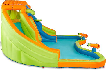 プール ビニールプール ファミリープール オーバルプール 家庭用プール 【送料無料】BANZAI 90369 Adventure Club Water Park Inflatable 2 Lane Water Slide Splash Poolプール ビニールプール ファミリープール オーバルプール 家庭用プール