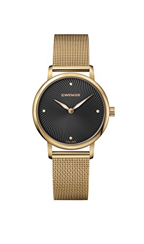 腕時計 ウェンガー スイス レディース Wenger Women's 'Classic' Swiss Quartz Stainless Steel Casual Watch, Color:Silver-Toned (Model: 01.1721.109)腕時計 ウェンガー スイス レディース 1