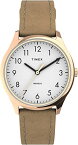 腕時計 タイメックス レディース Timex Women's TW2T72400 Modern Easy Reader 32mm Beige/Rose Gold/White Genuine Leather Strap Watch腕時計 タイメックス レディース