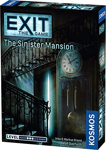 ボードゲーム 英語 アメリカ 海外ゲーム Thames & Kosmos Exit: The Sinister Mansion | Exit: The Game - A Kosmos Game | Family-Friendly, Card-Based at-Home Escape Room Experience for 1 to 4 Players, Ages 12+, Black, ボードゲーム 英語 アメリカ 海外ゲーム