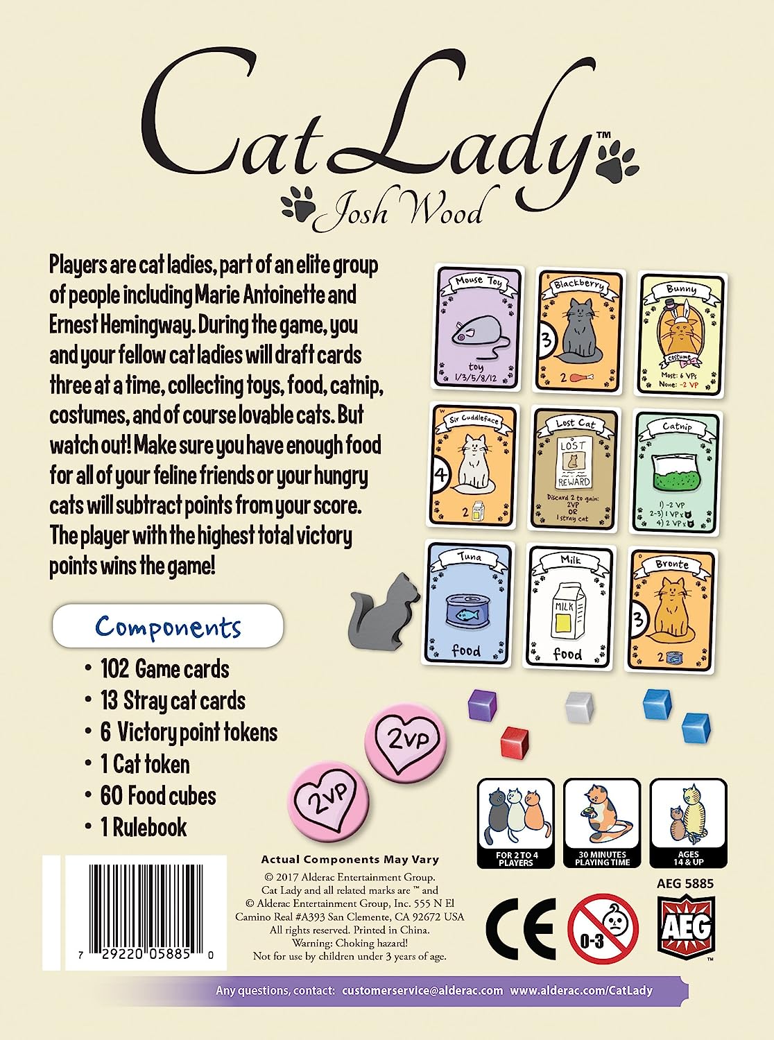 ボードゲーム 英語 アメリカ 海外ゲーム 【送料無料】Cat Lady - Original Card Game, Collect and Rescue Cats and Strays, Family Fun, Cute Art, 2 to 4 Players, 30 Minute Play Time, for Ages 14 and Up, Alderac Enボードゲーム 英語 アメリカ 海外ゲーム