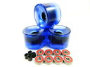 ウィール タイヤ スケボー スケートボード 海外モデル DECK BIG BOY 76mm Gel Purple Longboard Wheels + ABEC...