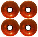 ウィール タイヤ スケボー スケートボード 海外モデル DECK Big Foot 70mm Longboard Wheels (Set of 4) Trans Orangeウィール タイヤ スケボー スケートボード 海外モデル DECK