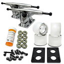 トラック スケボー スケートボード 海外モデル 直輸入 071-Gel Clear Wheel-Polished Trucks Yocaher Longboar...