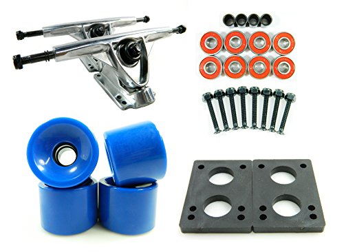 トラック スケボー スケートボード 海外モデル 直輸入 DECK 180mm Polished Trucks 70mm Wheels Combo (Solid Blue)トラック スケボー スケートボード 海外モデル 直輸入 DECK 1