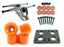トラック スケボー スケートボード 海外モデル 直輸入 DECK 180mm Polished Trucks 70mm Wheels Combo (Solid ...
