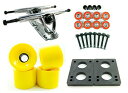 トラック スケボー スケートボード 海外モデル 直輸入 DECK 180mm Polished Trucks 70mm Wheels Combo (Solid ...