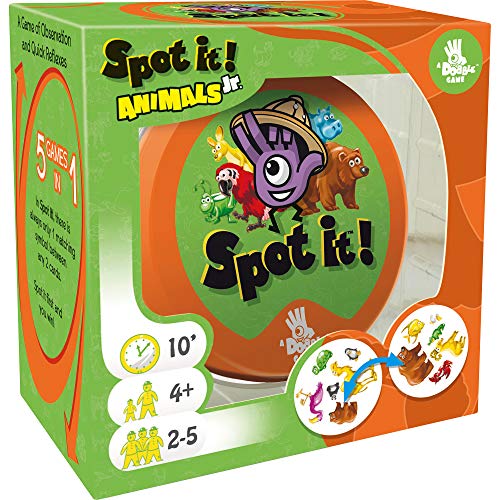 ボードゲーム 英語 アメリカ 海外ゲーム Spot It! Junior Animals Card Game | Game For Kids | Preschool Age 4+ | 2 to 5 Players | Average Playtime 10 minutes | Made by Zygomaticボードゲーム 英語 アメリカ 海外ゲームのサムネイル