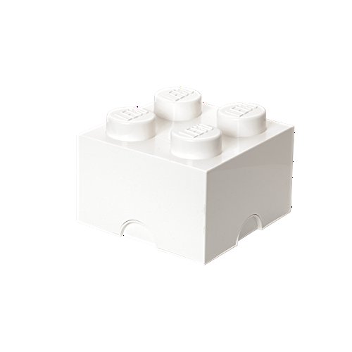 レゴ Room Copenhagen, Lego Storage Brick Box - Stackable Storage Solution - Brick 4, White (40030635)レゴ