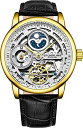 商品情報 商品名腕時計 ストゥーリングオリジナル メンズ St?hrling Original Skeletonized Gold Watches for Men Analog Watch Dial Mens Automatic Watch...