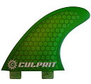 T[tB tB }X|[c Culprit Surf Honeycomb RTM FCS M3 Style Thruster Surfboard Fins - Green - C3T[tB tB }X|[c