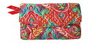 Fubh[ xubh[ AJ { z Vera Bradley Strap Wallet (Paisley in Pardise with solid orange lining)Fubh[ xubh[ AJ { z