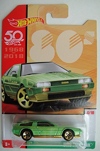 ホットウィール マテル ミニカー ホットウイール Hot Wheels 80s, Green DMC Delorean 4/10 50TH Anniversaryホットウィール マテル ミニカー ホットウイール