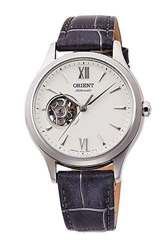ユー・クラシカルエレガンス 腕時計 オリエント レディース Orient Ladies Elegant Collection Open Heart Grey Leather Watch RA-AG0025S腕時計 オリエント レディース