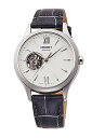 腕時計 オリエント レディース Orient Ladies Elegant Collection Open Heart Grey Leather Watch RA-AG0025S腕時計 オリエント レディース