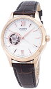 ユー・クラシカルエレガンス 腕時計 オリエント レディース Orient Ladies Open Heart Rose Gold Watch with Mother of Pearl Dial RA-AG0022A腕時計 オリエント レディース