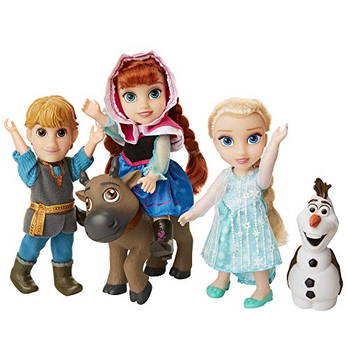 アナと雪の女王 アナ雪 ディズニープリンセス フローズン Disney Frozen Deluxe Petite Doll Gift Set - Includes Anna, Elsa, Kristoff, Sven and Olaf! Dolls are Approximately 6 inches Tall - Perfect for アナと雪の女王 アナ雪 ディズニープリンセス フローズン