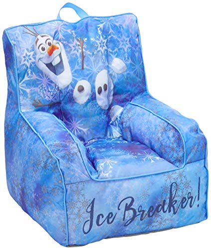 アナと雪の女王 アナ雪 ディズニープリンセス フローズン Frozen 2 Kids Nylon Bean Bag Chair with Piping & Top Carry Handle with Olaf Graphicsアナと雪の女王 アナ雪 ディズニープリンセ…
