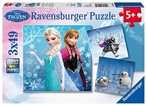 アナと雪の女王 アナ雪 ディズニープリンセス フローズン Ravensburger Disney Frozen Winter Adventures Puzzle Box 3 x 49-Piece Jigsaw Puzzles for Kids Every Piece is Unique, Pieces Fit Together Peアナと雪の女王 アナ雪 ディズニープリンセス フローズン