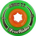 ウィール タイヤ スケボー スケートボード 海外モデル ABEC 11 Freeride Centerset Green Skateboard Wheels -...