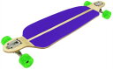ウィール タイヤ スケボー スケートボード 海外モデル DECK Double Drop Longboard Down/Through Purple Hybri...