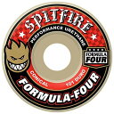 ウィール タイヤ スケボー スケートボード 海外モデル Spitfire Formula Four Conical Skateboard Wheels - 54mm 101a - White (Set of 4)ウィール タイヤ スケボー スケートボード 海外モデル