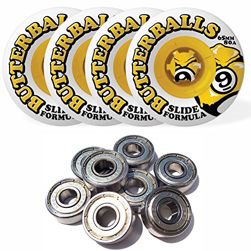   ܡ ȥܡ ǥ Sector 9 Butterballs Slide Formula 65MM 80A Longboard Wheels Set of 4 WITH BEARINGS  ܡ ȥܡ ǥ