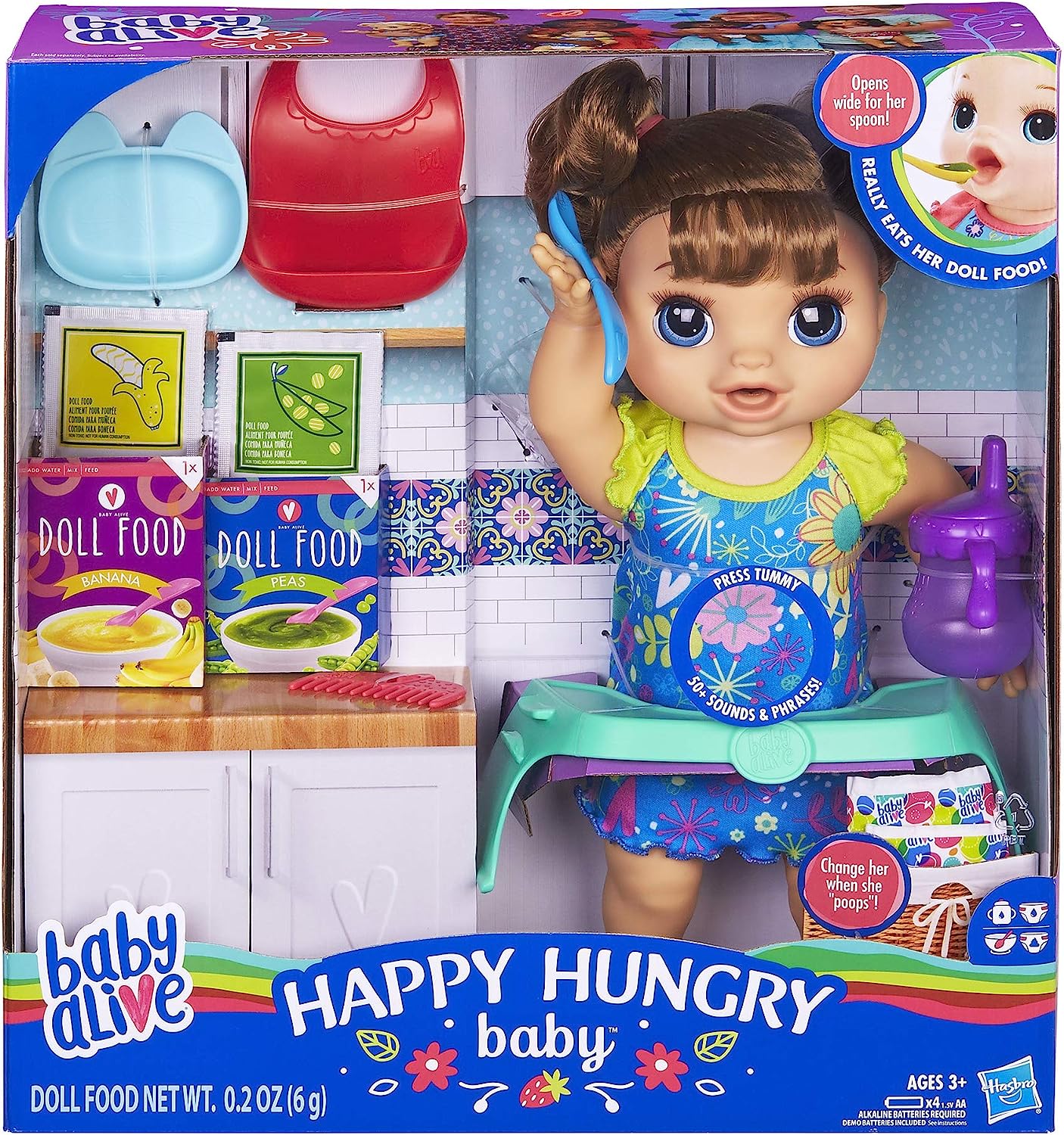 数量限定 特売 ベビーアライブ 赤ちゃん おままごと ベビー人形 Baby Alive Happy Hungry Baby Brown Straight Hair Doll Makes 50 Sounds Phrases Eats Poops Drinks Wets For Kids Age 3 Upベビーアライブ 赤ちゃん 数量限定 特売 ベビーアライブ 赤ちゃん おままごと ベビー人形 Baby Alive Happy Hungry Baby Brown Straight Hair Doll Makes 50 Sounds Phrases Eats Poops Drinks Wets For Kids Age 3 Upベビーアライブ 赤ちゃん