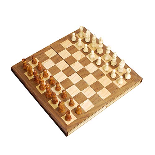 ボードゲーム 英語 アメリカ 海外ゲーム STERLING Games 12 Wooden Chess Set Portable Travel Folding Board with Magnetic Closure and Felted Interior Piece Holder Storageボードゲーム 英語 アメリカ 海外ゲーム