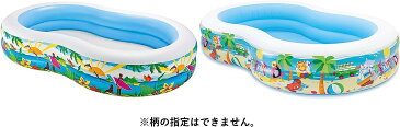 プール ビニールプール ファミリープール オーバルプール 家庭用プール 56490EP 【送料無料】Intex Swim Center Paradise Inflatable Pool, 103in X 63in X 18in, for Ages 3+プール ビニールプール ファミリープール オーバルプール 家庭用プール 56490EP