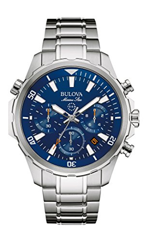 楽天angelica腕時計 ブローバ メンズ 96B256 Bulova Men's Marine Star Series B Stainless Steel 6-Hand Chronograph Quartz Watch, Blue Dial Style: 96B256腕時計 ブローバ メンズ 96B256
