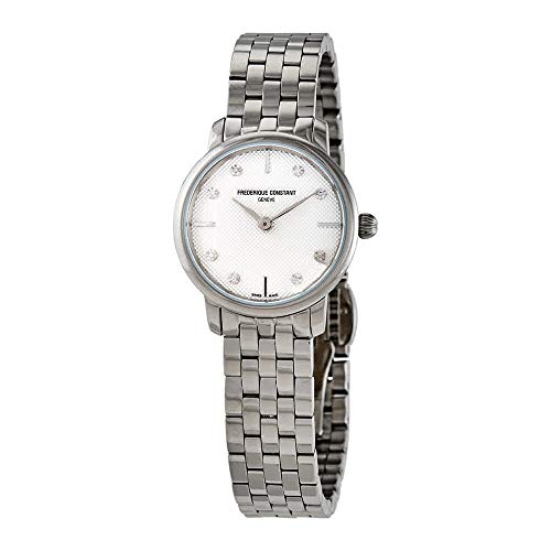 腕時計 フレデリックコンスタント レディース Frederique Constant Slimline Quartz Diamond White Dial Ladies Watch FC-200STDS6B腕時計 フレデリックコンスタント レディース